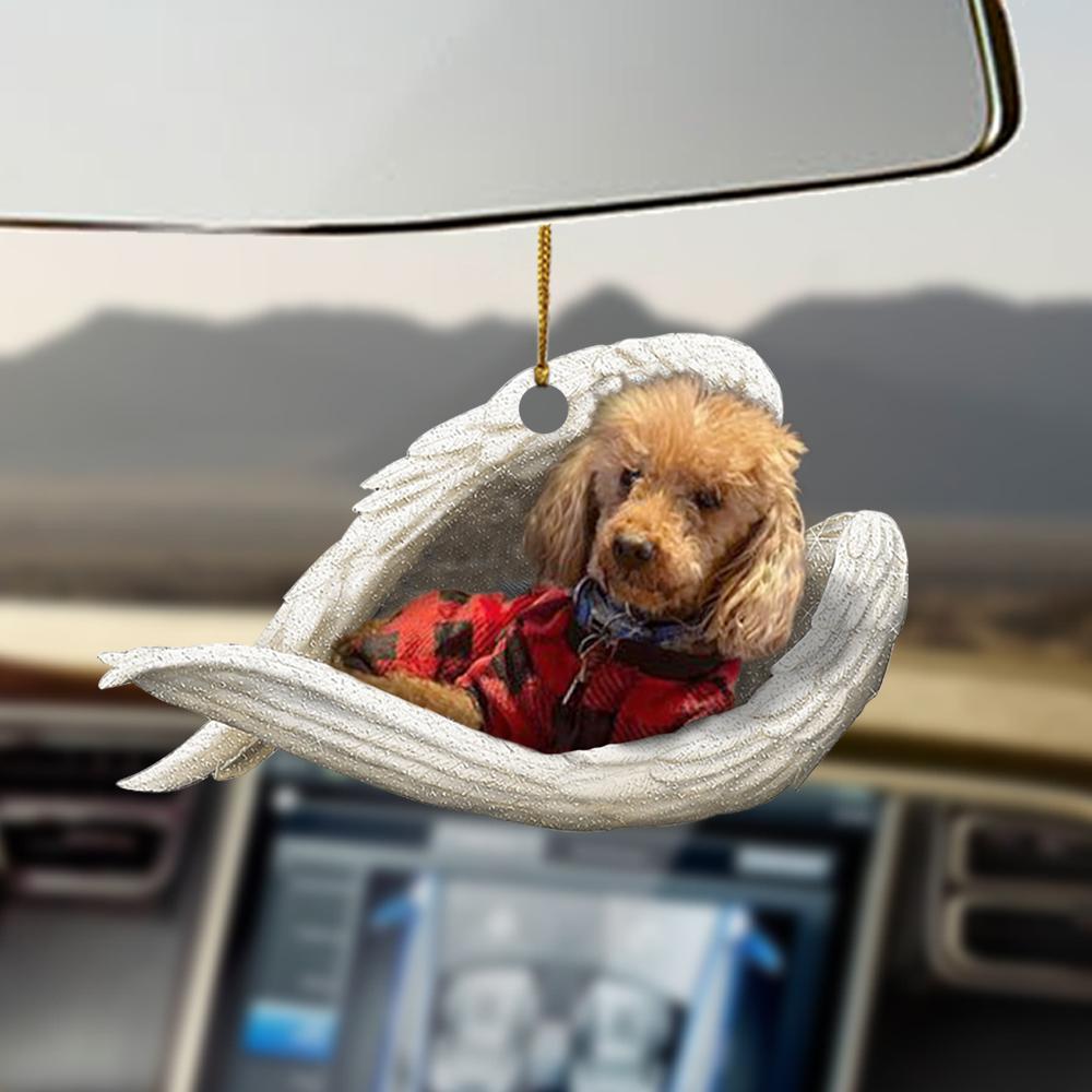 Car Pendant Sleeping Dog Angel Home Decor Acrylic Showcase Hanging Ornaments For Doors