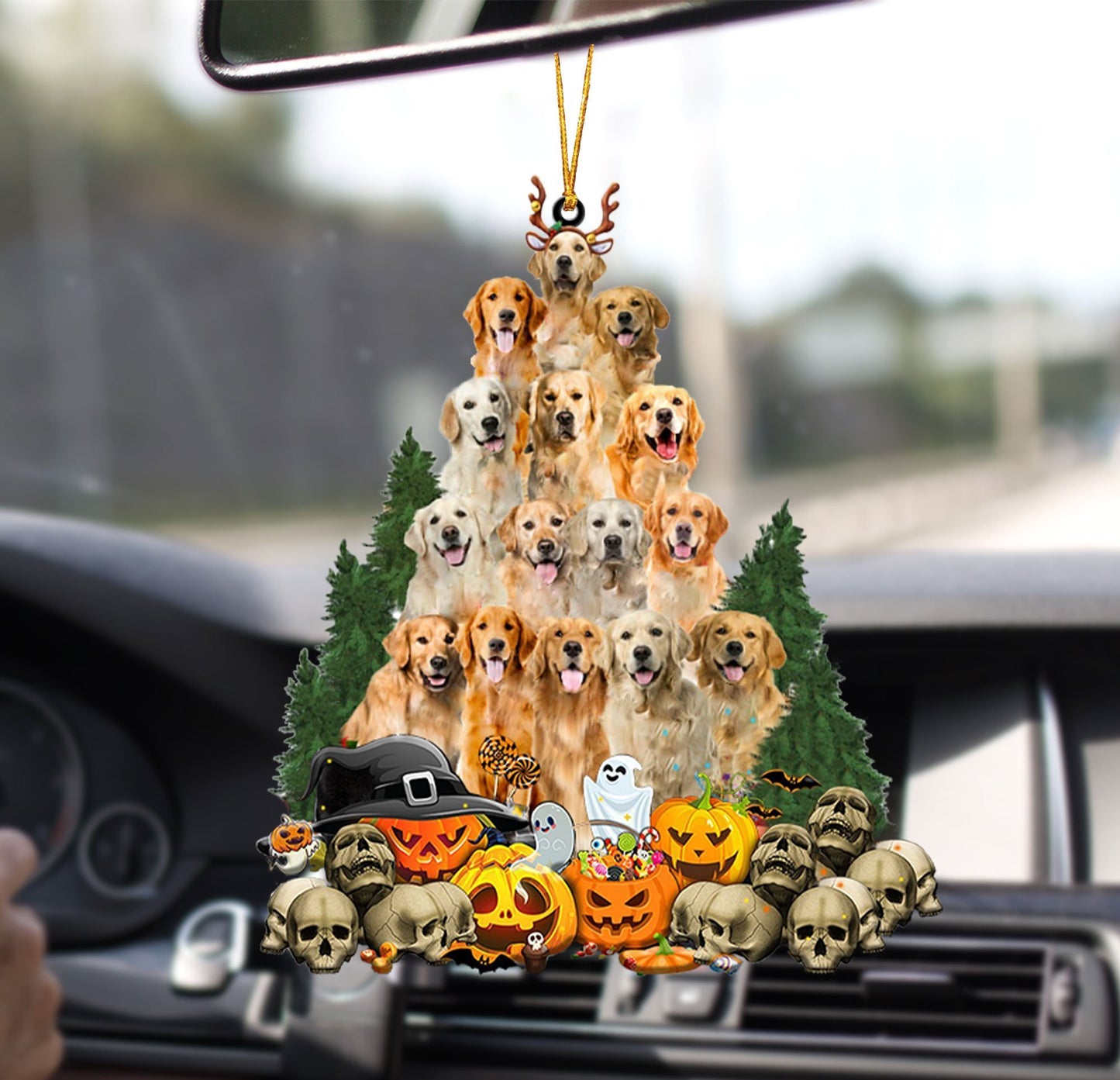 Car Pendant Sleeping Dog Angel Home Decor Acrylic Showcase Hanging Ornaments For Doors