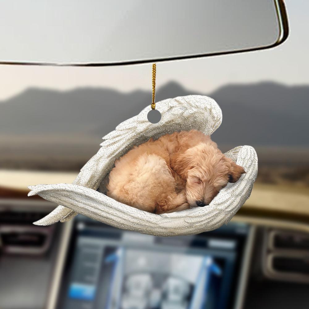 Car Pendant Sleeping Dog Angel Home Decor Acrylic Showcase Hanging Ornaments For Doors