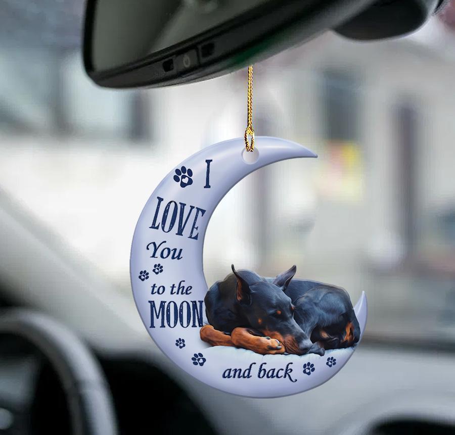 Car Pendant Sleeping Dog Angel Home Decor Acrylic Showcase Hanging Ornaments For Doors