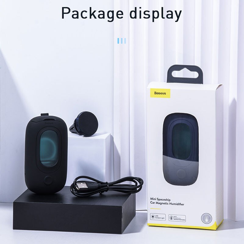 Baseus Car Air Freshener Purifier Auto Mini Magnetic Humidifier Freshner Car Air Outlet Diffuser Perfume Fragrance