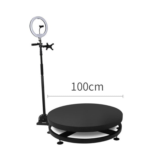 New 360 Photo Booth Wireless Automatic Rotating Selfie Wedding Photobooth Intelligent Operation Slow Motion Machine Video Camera